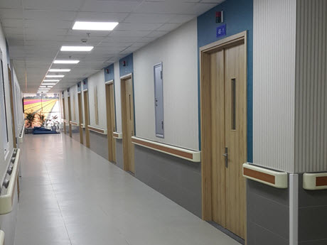 Tay vịn chống va đập SOMED nhôm 6063-T5 kháng khuẩn bệnh viện